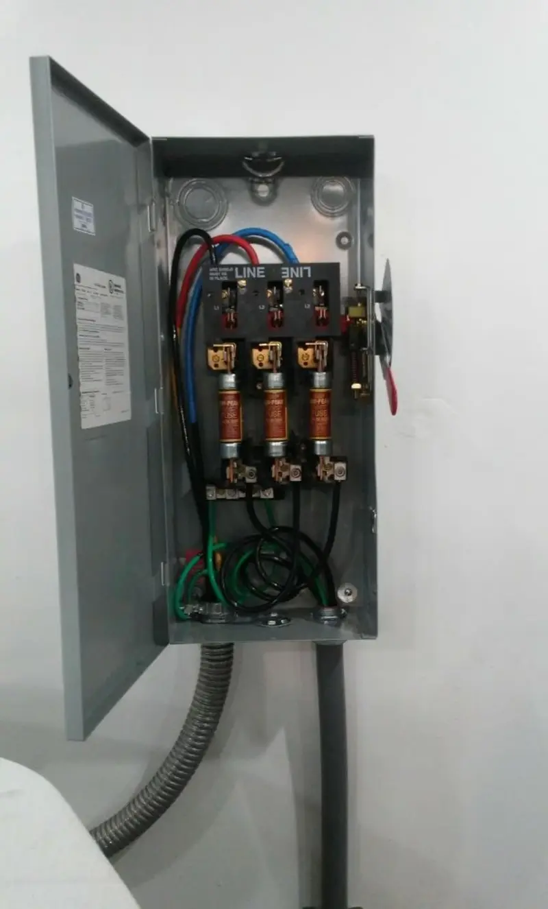 Three-phase disconnect switch installed for Electrical Wiring & Rewiring in Chanhassen
